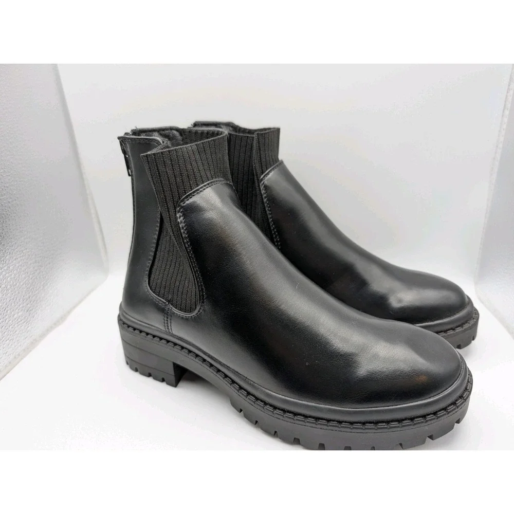 Steve Madden‎ Girls Teen Heeled Ankle Boot Size 4M Hadlee Black